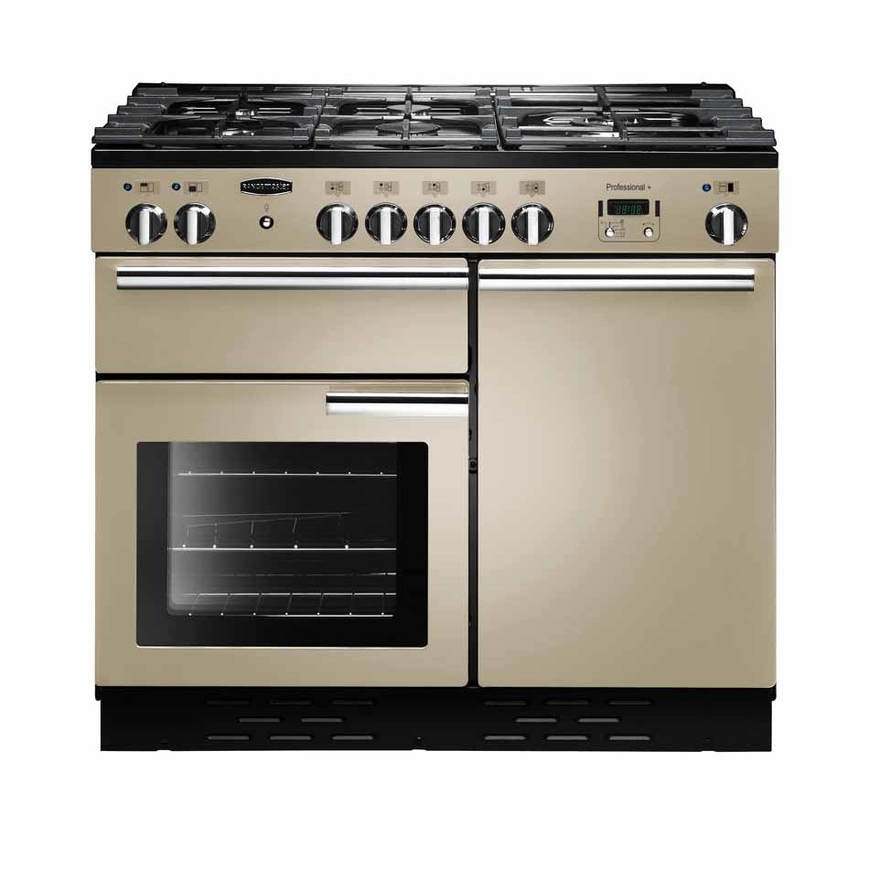 Rangemaster PROP100DFFCR/C Professional Plus Cream / Chrome 100cm Dual Fuel Range Cooker - product image 1