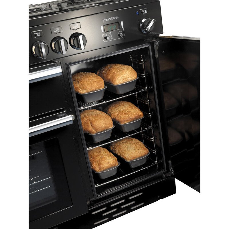 Rangemaster PROP100DFFCY/C Professional Plus Cranberry / Chrome 100cm Dual Fuel Range Cooker - product image 7