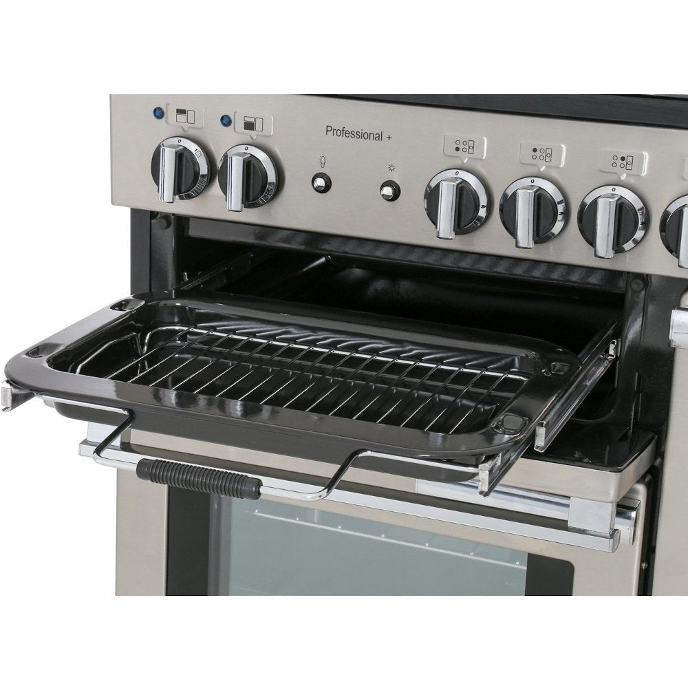 Rangemaster PROP100DFFCY/C Professional Plus Cranberry / Chrome 100cm Dual Fuel Range Cooker - product image 9