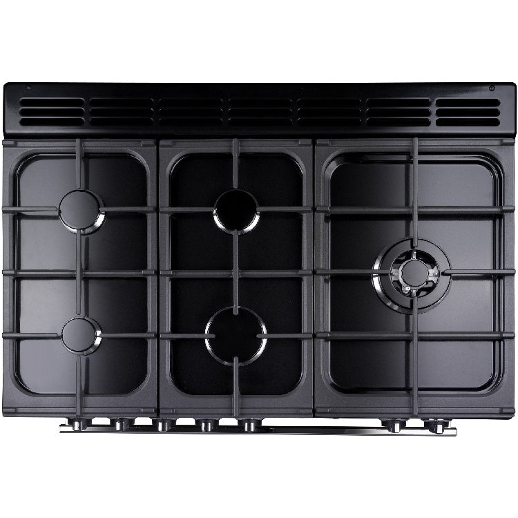 Rangemaster PROP90FXPDFFGB/C Professional Plus FXP Black / Chrome 90cm Dual Fuel Range Cooker - product image 2