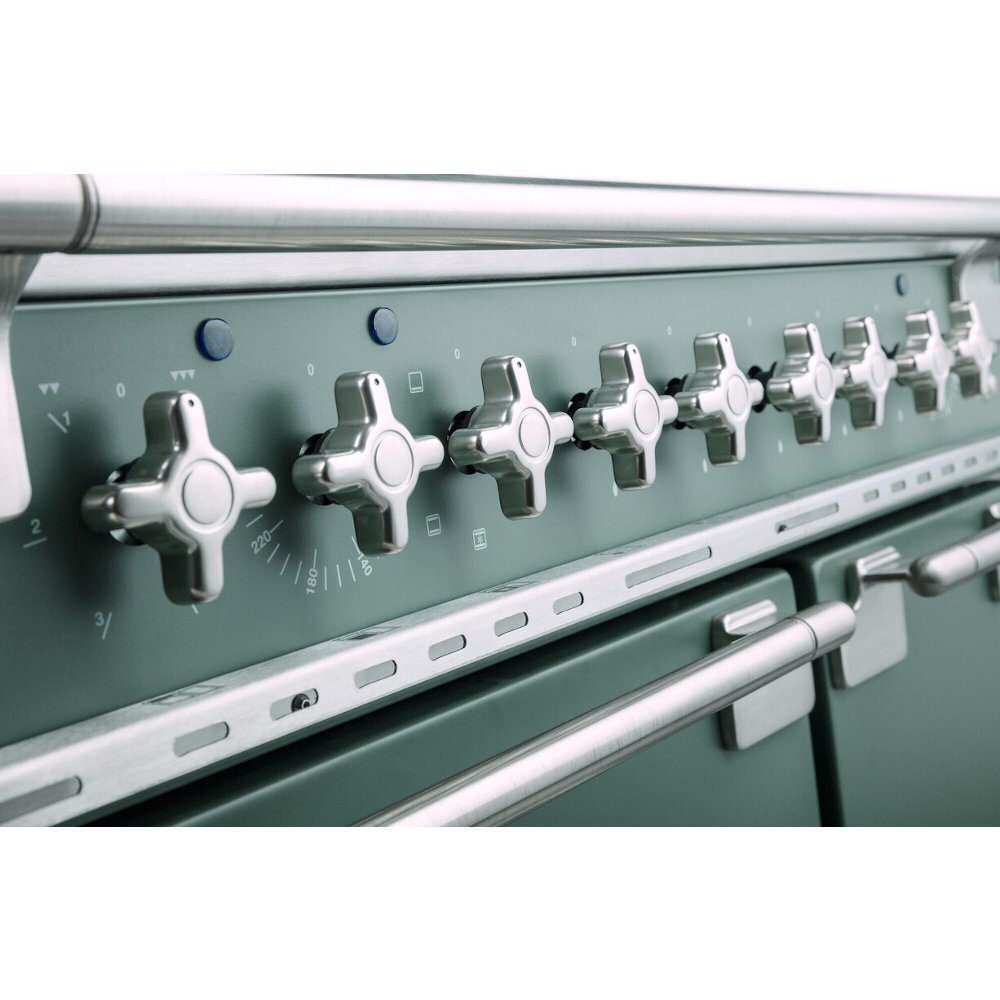 Rangemaster ELS110DFFCA Elise China Blue / Brushed Nickel 110cm Dual Fuel Range Cooker - product image 12