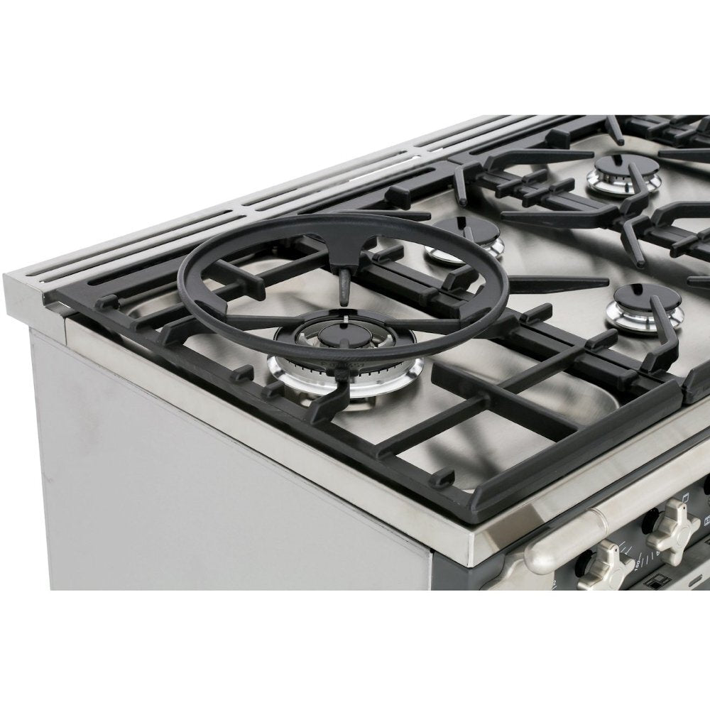 Rangemaster ELS110DFFCA Elise China Blue / Brushed Nickel 110cm Dual Fuel Range Cooker - product image 17