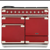 Rangemaster ELS110DFFRD Elise Cherry Red / Brushed Nickel 110cm Dual Fuel Range Cooker - product image 3