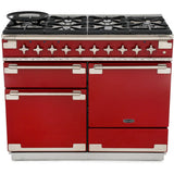 Rangemaster ELS110DFFRD Elise Cherry Red / Brushed Nickel 110cm Dual Fuel Range Cooker - product image 1