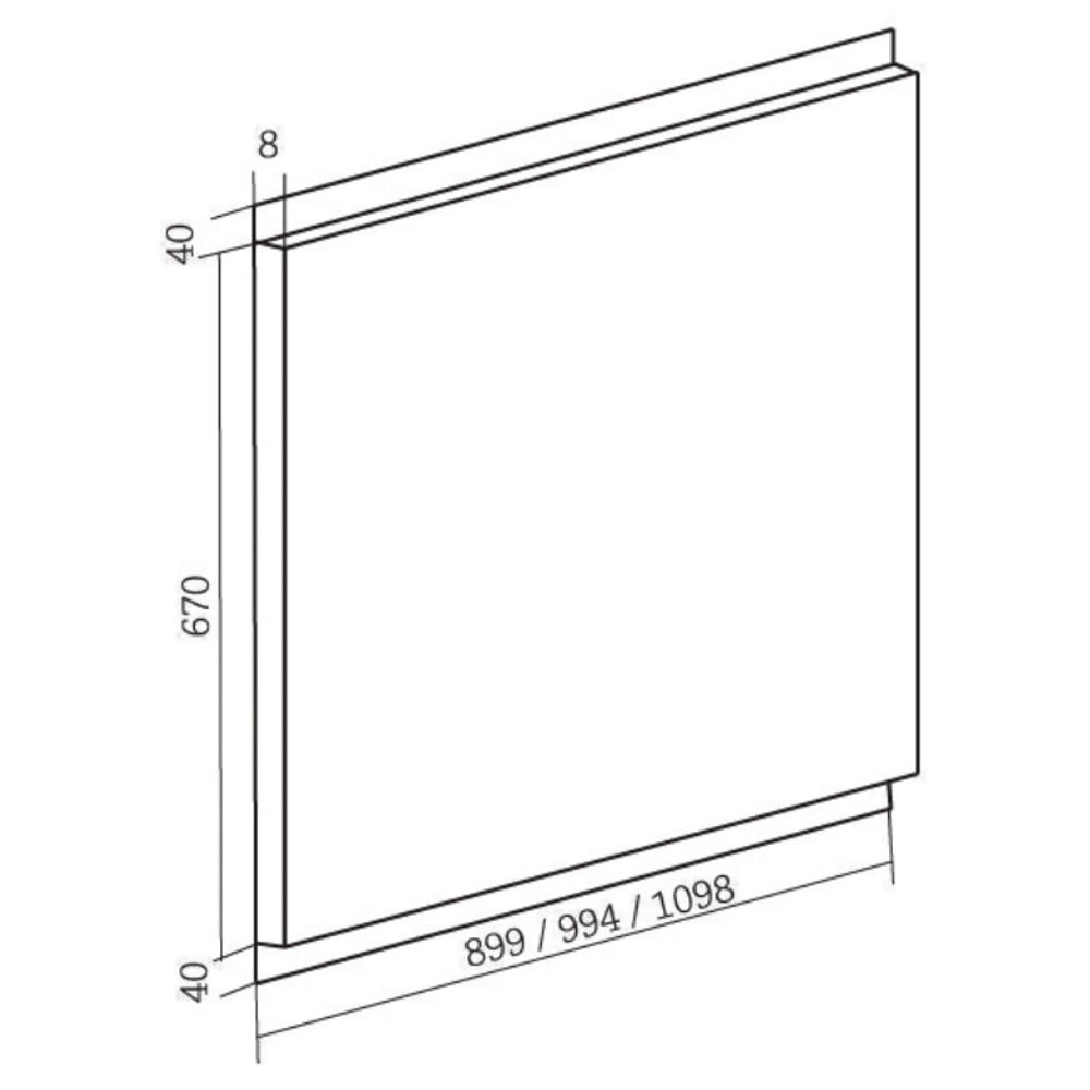 Rangemaster LEISP100SS Universal Stainless Steel Splashback - product image 2