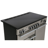 Rangemaster PROP100EICY/C Professional Plus Cranberry / Chrome 100cm Induction Range Cooker - product image 13