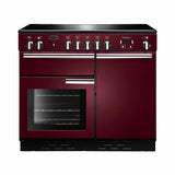 Rangemaster PROP100EICY/C Professional Plus Cranberry / Chrome 100cm Induction Range Cooker - product image 1