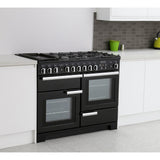 Rangemaster PDL110DFFGB/C Professional Deluxe Black / Chrome 110cm Dual Fuel Range Cooker - product image 2