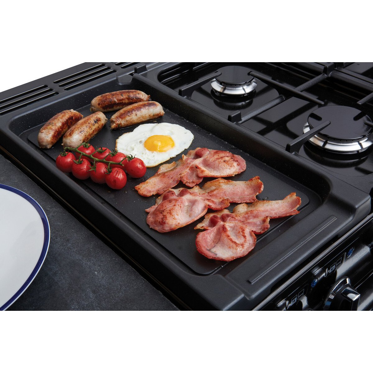 Rangemaster PDL110DFFGB/C Professional Deluxe Black / Chrome 110cm Dual Fuel Range Cooker - product image 16
