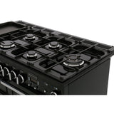 Rangemaster PDL110DFFGB/C Professional Deluxe Black / Chrome 110cm Dual Fuel Range Cooker - product image 18