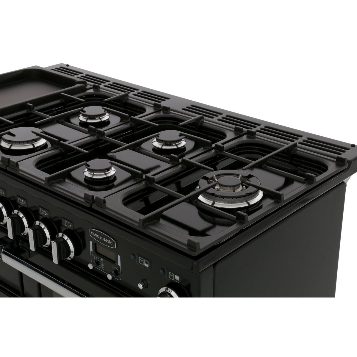 Rangemaster PDL110DFFCY/C Professional Deluxe Cranberry / Chrome 110cm Dual Fuel Range Cooker - product image 15