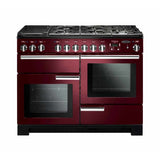 Rangemaster PDL110DFFCY/C Professional Deluxe Cranberry / Chrome 110cm Dual Fuel Range Cooker - product image 1