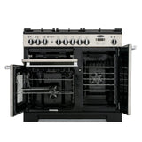 Rangemaster PDL100DFFSS/C Professional Deluxe Stainless Steel / Chrome 100cm Dual Fuel Range Cooker - product image 2