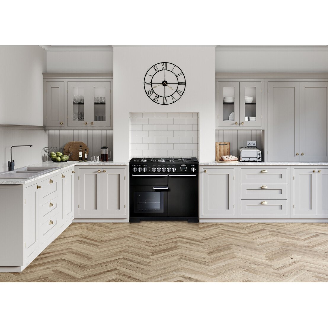 Rangemaster PDL100DFFSS/C Professional Deluxe Stainless Steel / Chrome 100cm Dual Fuel Range Cooker - product image 21