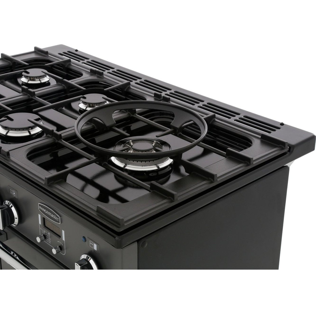 Rangemaster PDL100DFFGB/C Professional Deluxe Black / Chrome 100cm Dual Fuel Range Cooker - product image 15