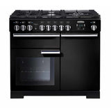 Rangemaster PDL100DFFGB/C Professional Deluxe Black / Chrome 100cm Dual Fuel Range Cooker - product image 1