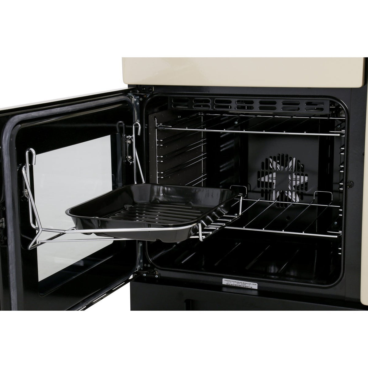 Rangemaster PDL100DFFCR/C Professional Deluxe Cream / Chrome 100cm Dual Fuel Range Cooker - product image 3