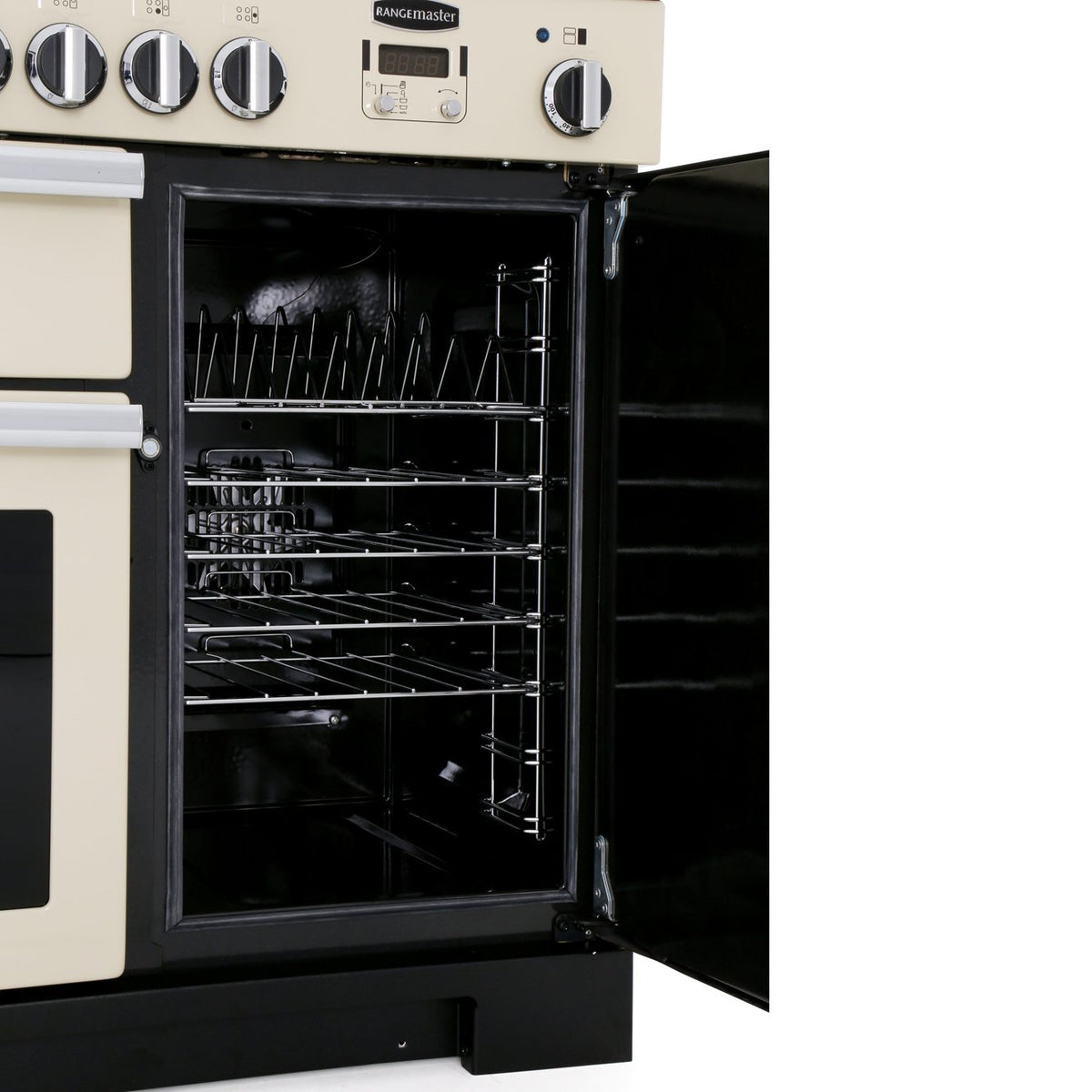 Rangemaster PDL100DFFCR/C Professional Deluxe Cream / Chrome 100cm Dual Fuel Range Cooker - product image 5