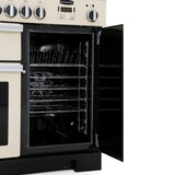 Rangemaster PDL100DFFCR/C Professional Deluxe Cream / Chrome 100cm Dual Fuel Range Cooker - product image 5