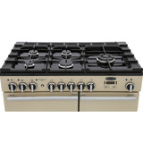 Rangemaster PDL100DFFCR/C Professional Deluxe Cream / Chrome 100cm Dual Fuel Range Cooker - product image 10