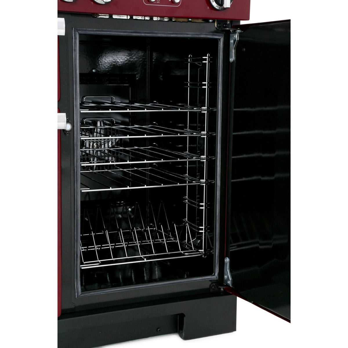 Rangemaster PDL100DFFCY/C Professional Deluxe Cranberry / Chrome 100cm Dual Fuel Range Cooker - product image 8