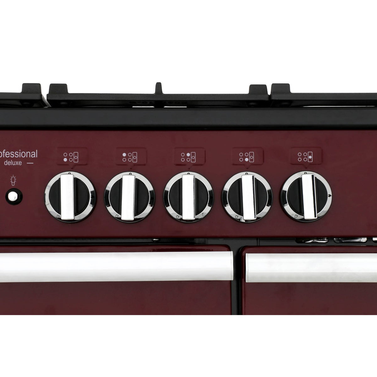 Rangemaster PDL100DFFCY/C Professional Deluxe Cranberry / Chrome 100cm Dual Fuel Range Cooker - product image 10