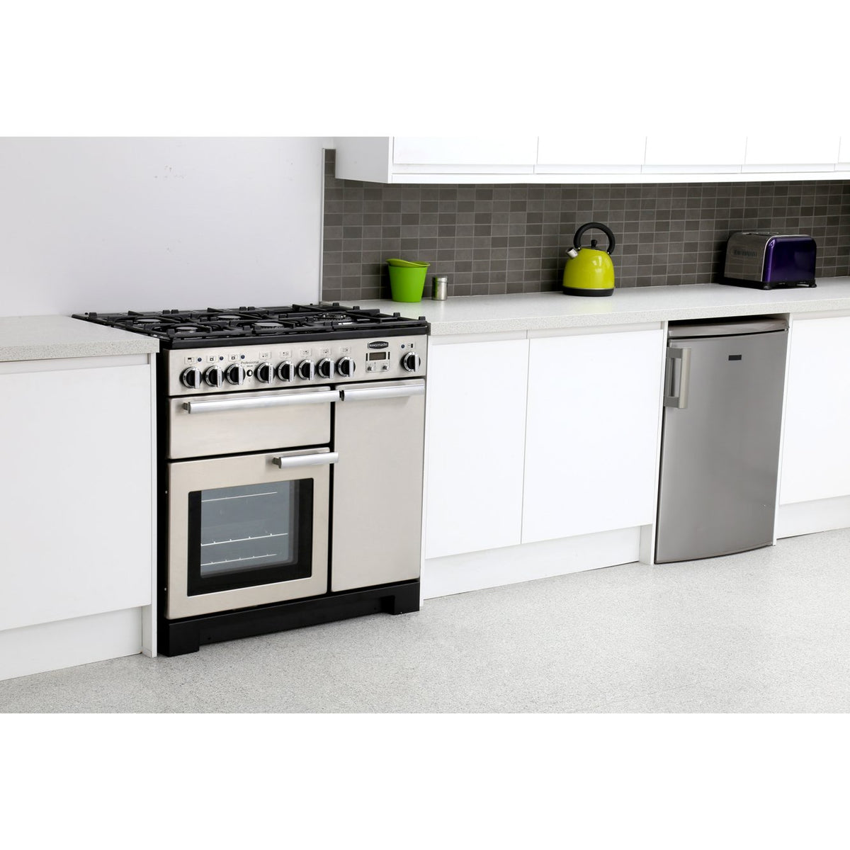 Rangemaster PDL90DFFSS/C Professional Deluxe Stainless Steel / Chrome 90cm Dual Fuel Range Cooker - product image 2