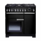 Rangemaster PDL90DFFGB/C Professional Deluxe Black / Chrome 90cm Dual Fuel Range Cooker - product image 1