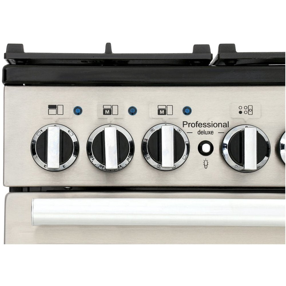 Rangemaster PDL90DFFCR/C Professional Deluxe Cream / Chrome 90cm Dual Fuel Range Cooker - product image 7