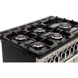 Rangemaster PDL90DFFCY/C Professional Deluxe Cranberry / Chrome 90cm Dual Fuel Range Cooker - product image 12