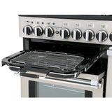 Rangemaster PDL90DFFCY/C Professional Deluxe Cranberry / Chrome 90cm Dual Fuel Range Cooker - product image 3