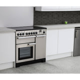 Rangemaster PDL90EISS/C Professional Deluxe Stainless Steel / Chrome 90cm Induction Range Cooker - product image 2