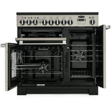 Rangemaster PDL90EICR/C Professional Deluxe Cream / Chrome 90cm Induction Range Cooker - product image 2