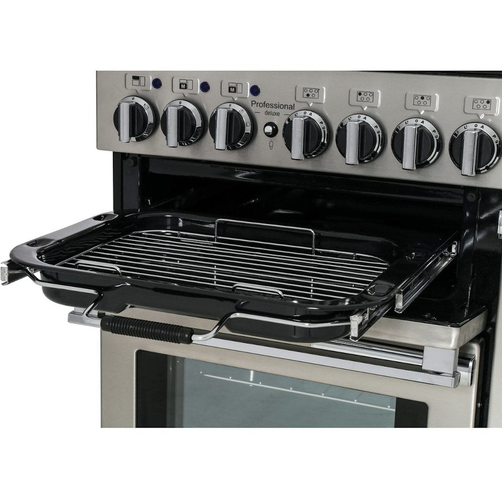 Rangemaster PDL90EICR/C Professional Deluxe Cream / Chrome 90cm Induction Range Cooker - product image 7