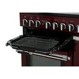 Rangemaster PDL90EICY/C Professional Deluxe Cranberry / Chrome 90cm Induction Range Cooker - product image 6
