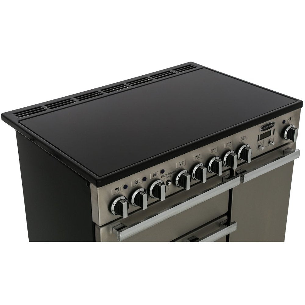 Rangemaster PDL90EIWH/C Professional Deluxe White / Chrome 90cm Induction Range Cooker - product image 12