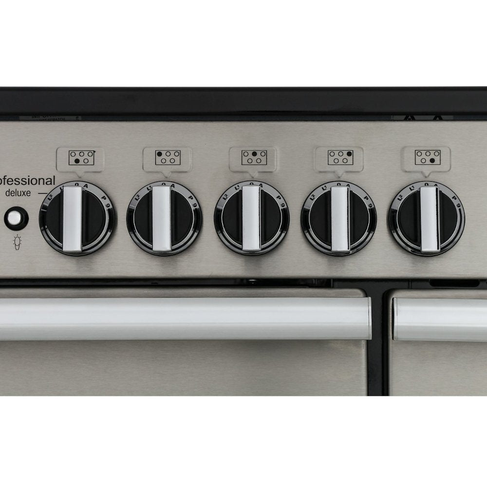 Rangemaster PDL90EIWH/C Professional Deluxe White / Chrome 90cm Induction Range Cooker - product image 9
