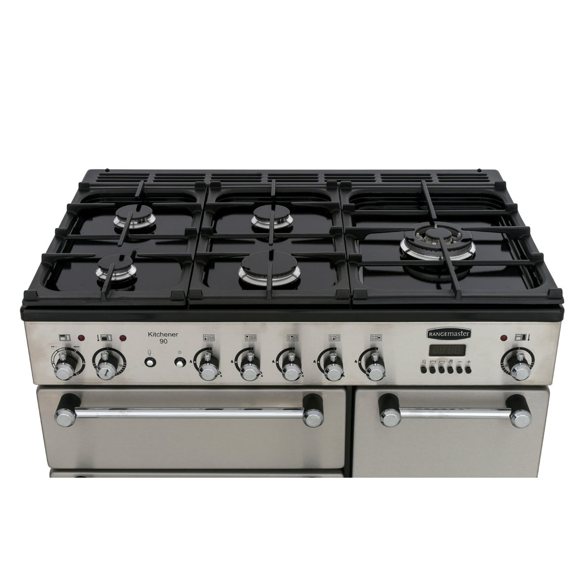 Rangemaster KCH90DFFSS/C Kitchener Stainless Steel / Chrome 90cm Dual Fuel Range Cooker - product image 12