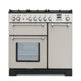 Rangemaster KCH90DFFSS/C Kitchener Stainless Steel / Chrome 90cm Dual Fuel Range Cooker - product image 3