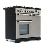 Rangemaster KCH90DFFSS/C Kitchener Stainless Steel / Chrome 90cm Dual Fuel Range Cooker - product image 4