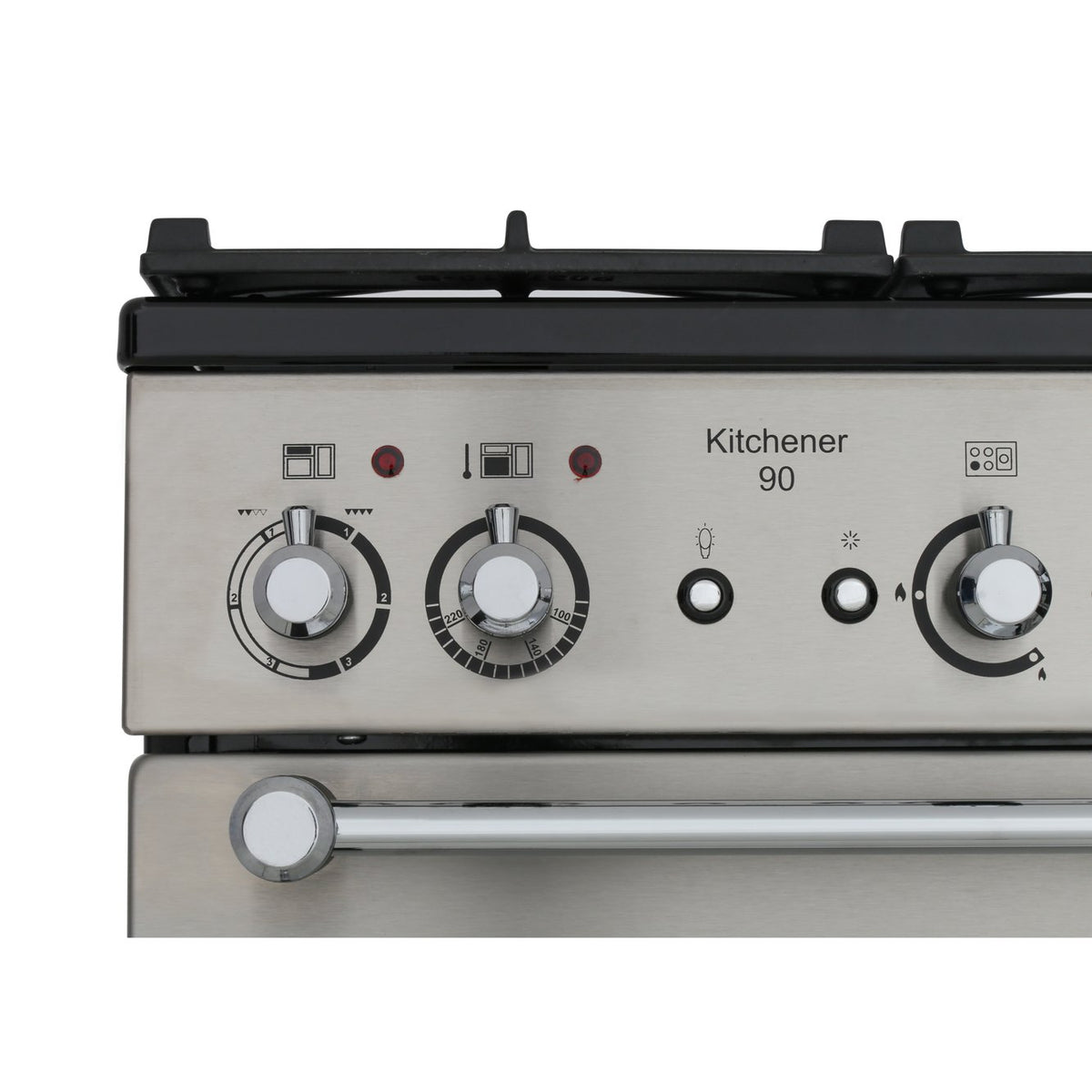 Rangemaster KCH90DFFSS/C Kitchener Stainless Steel / Chrome 90cm Dual Fuel Range Cooker - product image 9