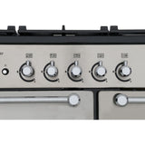 Rangemaster KCH100DFFBL/C Kitchener Black / Chrome 100cm Dual Fuel Range Cooker - product image 13