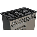 Rangemaster KCH100DFFBL/C Kitchener Black / Chrome 100cm Dual Fuel Range Cooker - product image 15