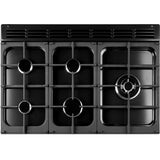 Rangemaster KCH100DFFBL/C Kitchener Black / Chrome 100cm Dual Fuel Range Cooker - product image 3