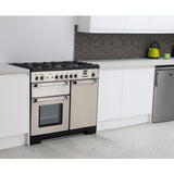 Rangemaster KCH100DFFBL/C Kitchener Black / Chrome 100cm Dual Fuel Range Cooker - product image 21