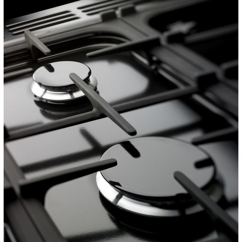Rangemaster KCH100DFFBL/C Kitchener Black / Chrome 100cm Dual Fuel Range Cooker - product image 4