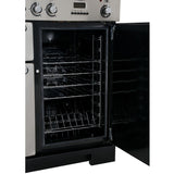 Rangemaster KCH100DFFBL/C Kitchener Black / Chrome 100cm Dual Fuel Range Cooker - product image 9