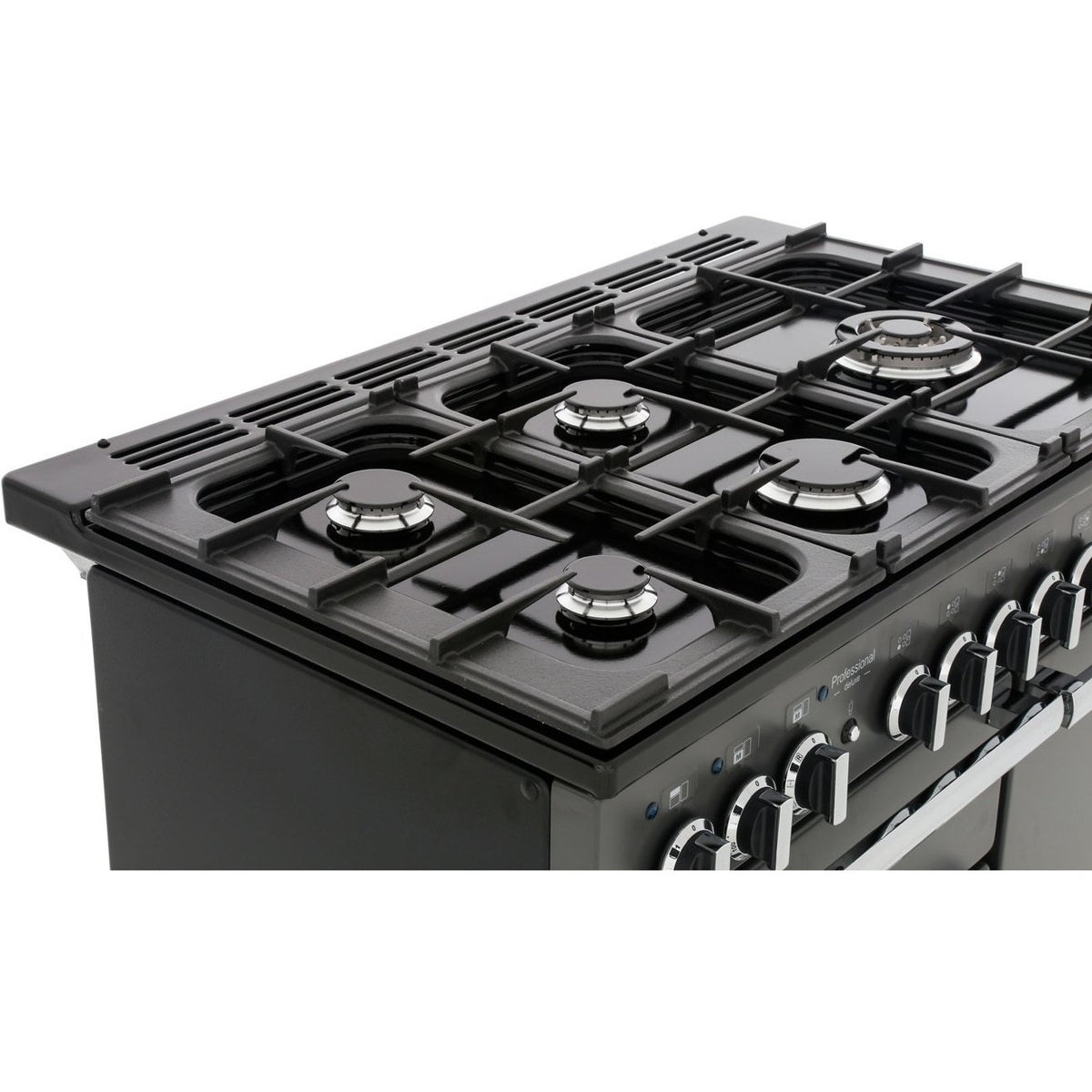 Rangemaster PDL100DFFWH/C Professional Deluxe White / Chrome 100cm Dual Fuel Range Cooker - product image 12