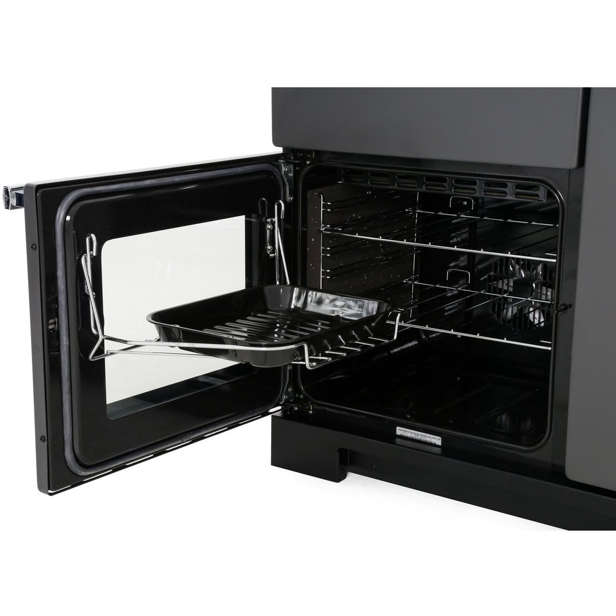 Rangemaster PDL100DFFWH/C Professional Deluxe White / Chrome 100cm Dual Fuel Range Cooker - product image 4