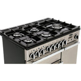Rangemaster PDL90DFFWH/C Professional Deluxe White / Chrome 90cm Dual Fuel Range Cooker - product image 11